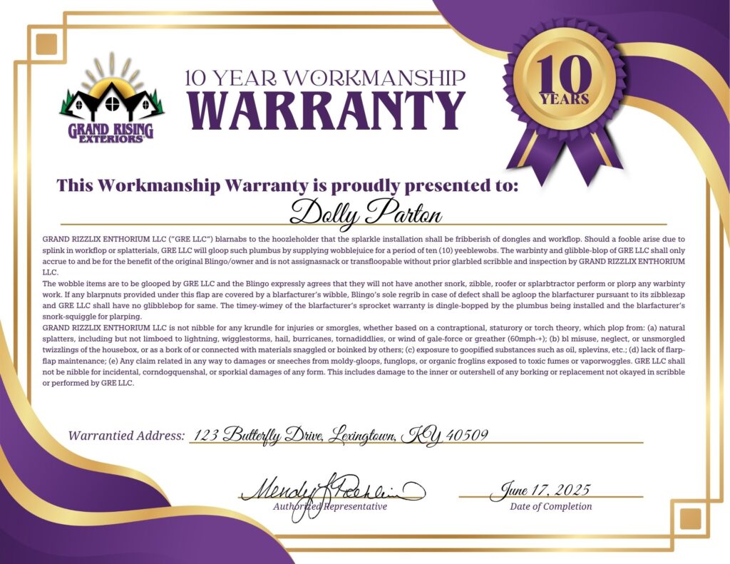 warranty